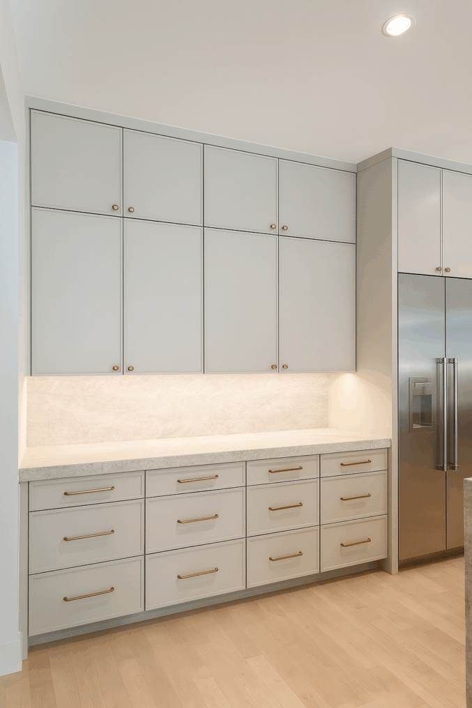 slim shaker cabinets
