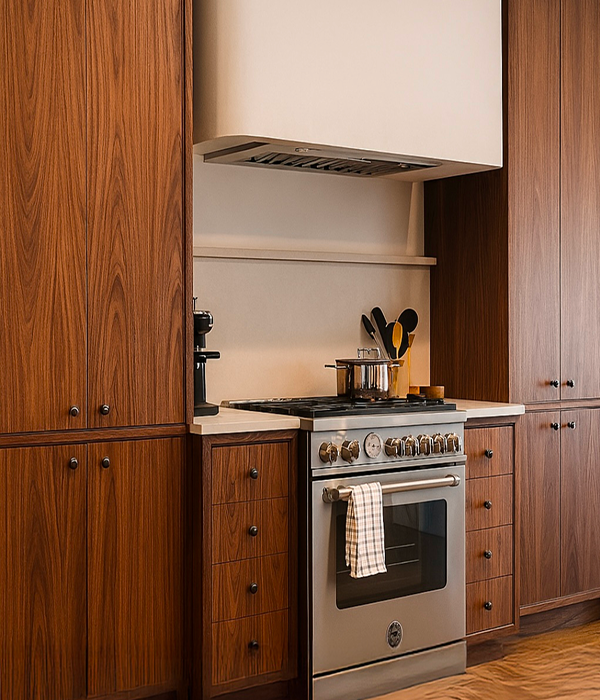 Walnut kitchen cabinets